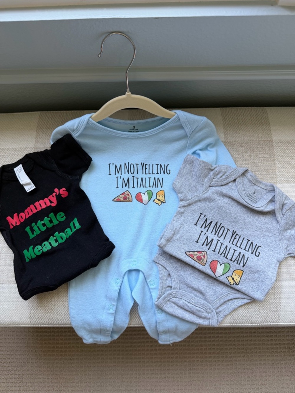 Italian Baby One-Piece bundle of 3